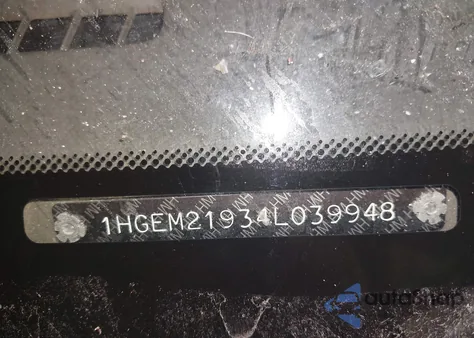 2004 Honda Civic Ex z USA, uszkodzony, nr VIN 1HGEM21934L039948